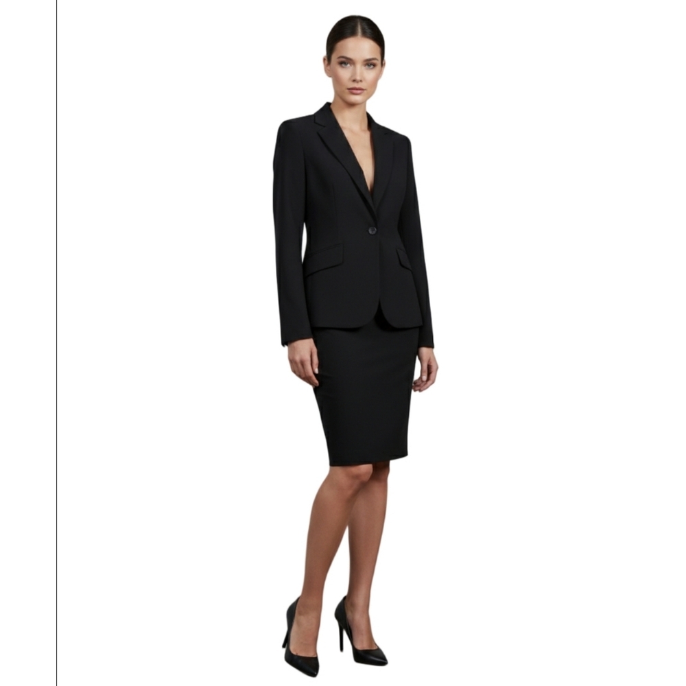 Petite Sophisticate Career Black Skirt Suit in size‎ 4 for the jacket and size 2